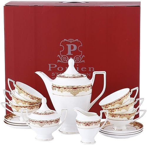ロイアルコレクションティーセット Amazon.com | 17 Pieces Porcelain Tea Set: 6 Cups, 6 Saucers